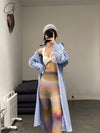 SWAYING/KNIT Flared Pants SW212XZ47 Purple Gradient PS26
